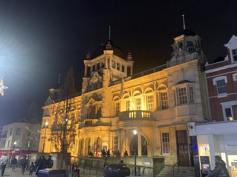 Ilford Town Hall / Covid Centre © Gita Patel :: Geograph Britain and ...