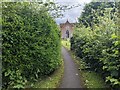 Path to St. Nicholas church (Norton Canon)