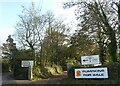 Signs at entrance to The Lost Gardens of Heligan