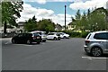 Brecon Cathedral: The small cathedral car park