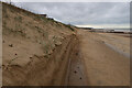 Sand dunes on the sea wall