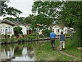 Housing by the canal near Penkridge in Staffordshire