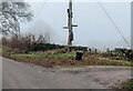 Bridleway direction signs near Wonastow