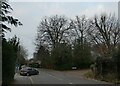 Approaching the junction of Heathside Road and Bracken Close