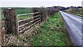 Field gateway on NW side of B6413  opposite Greenacres Park