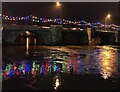 SO7193 : Christmas lights on the bridge by Mat Fascione