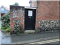 Benchmark on the wall of 38 Ravensmere, Beccles