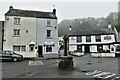 Laugharne Castle: New cross erected on an old base (1911)