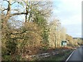 Advance sign on A49 for crossroads at Lee Brockhurst