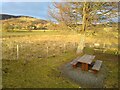 Picnic table in Bridge of Gaur