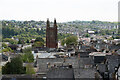 View East from Totnes Castle towards St Mary