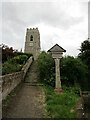 Path and steps to the church, Kersey