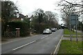 Parked cars in Wych Hill Lane