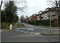 Junction of Wych Hill Lane and Claremont Avenue