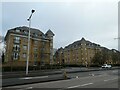 Looking across Victoria Way from the civic offices