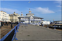 TV6198 : Midday New Year's Day 2022 photo of the entrance to Eastbourne Pier by Adrian Diack