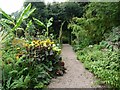 Gravel path in the formal garden at Abbeywood