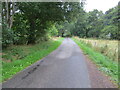 Minor road at Burnside, Alness