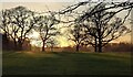 Winter sunset over Braunstone Park