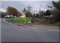 Hook Lane at the junction of Stapleford Road