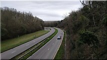 TQ3453 : A22 looking roughly south from footbridge over by Marvin653