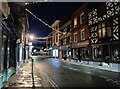 SO5174 : Christmas lights along Ludlow High Street by Mat Fascione
