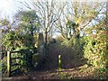 Stone pillar dated 1789 near Pen Rhiw