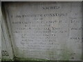 TQ2685 : Inscription to Maria Constable in Hampstead Churchyard by Marathon