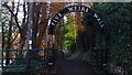 Entrance to Five Weirs Walk from East Coast Rd, Attercliffe