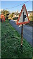 Warning sign, Maypole, Monmouthshire