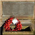 SJ7474 : War Memorial, St Oswald's Church, Lower Peover by Ian S