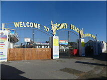 SS8276 : Entrance to Coney Beach Pleasure Park, Porthcawl by Ruth Sharville