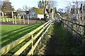 Footpath passing Coberley School