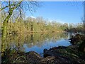 SK3116 : Old reservoir fishing lake by Ian Calderwood