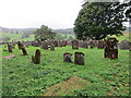 Part of the cemetery near Homestead Moat, Eskdalemuir