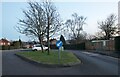 Traffic island on Pickford Hill, Batford