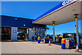 SX7339 : Salcombe : Gulf Petrol Station by Lewis Clarke