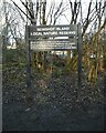 Sign for Newshot Island Local Nature Reserve