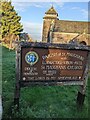 St Maughans Church nameboard