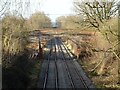 SK2519 : Farm accommodation bridge over the Leicester to Burton railway by Ian Calderwood