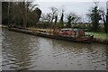 SK2800 : Derelict canal boat near Grendon Dock by Ian S