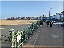 TR3570 : Promenade and beach in Margate by Tom Page