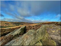 SK2681 : Rock outcrop on Burbage Edge by Graham Hogg