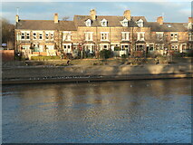 SE5952 : Earlsborough Terrace and the River Ouse, York by Christine Johnstone