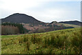 NT5332 : Eildon Hills from the west by Jim Barton