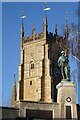 SP0343 : Evesham war memorial and Abbey Tower by Philip Halling