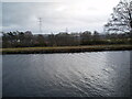 Power lines across the Caledonian Canal at Torvean