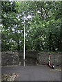 ST5973 : Castle Park flagpole by Neil Owen