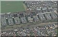 Fire-damaged Maltings, Sleaford: aerial 2022 (2)