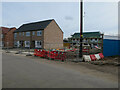 Houses under construction near Brandon Station